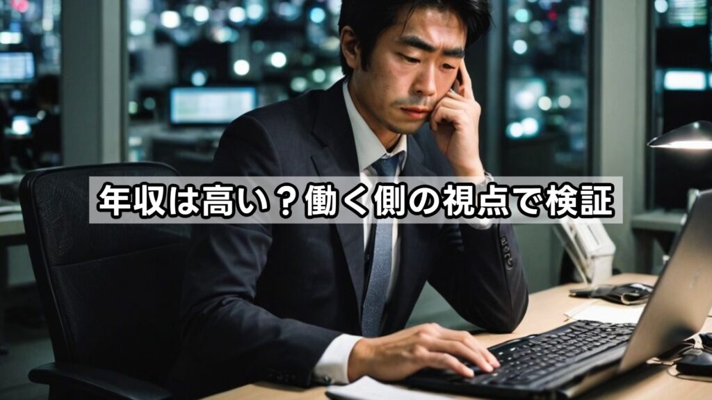 年収は高い？働く側の視点で検証