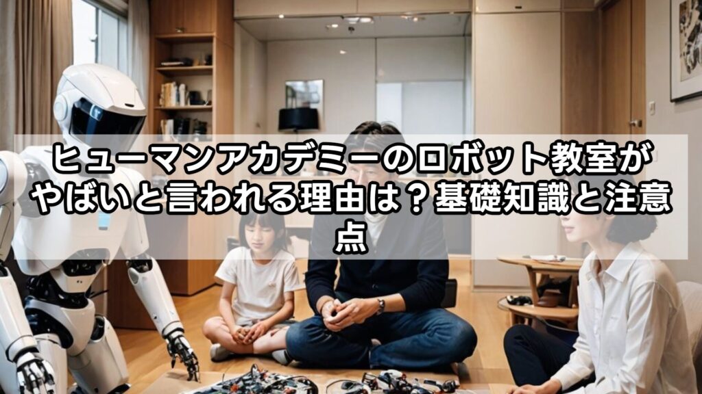 ヒューマンアカデミーのロボット教室がやばいと言われる理由は?基礎知識と注意点