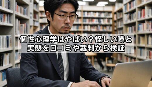 個性心理学はやばい？怪しい噂と実態を口コミや裁判から検証
