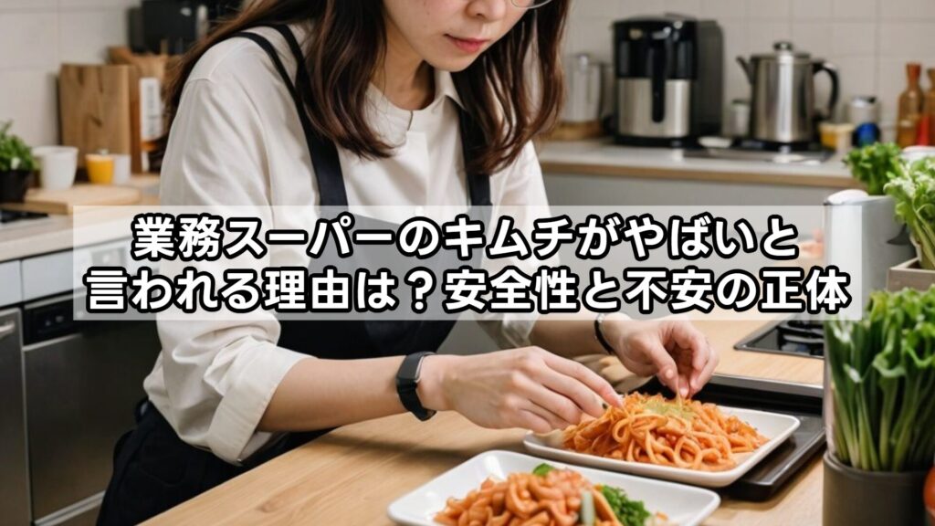 業務スーパーのキムチがやばいと言われる理由は？安全性と不安の正体