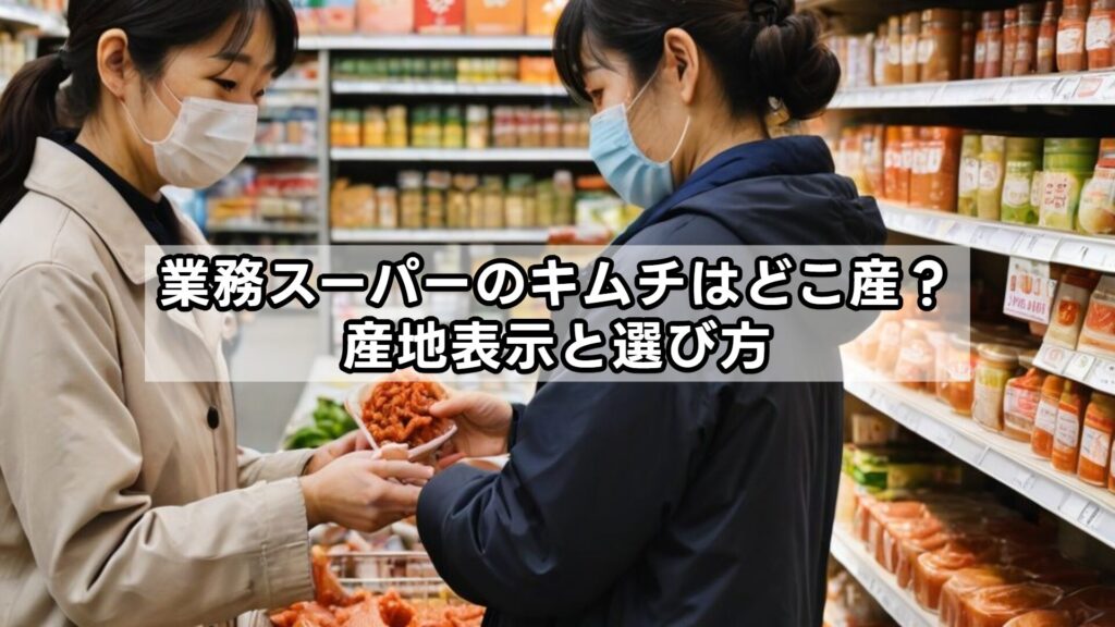 業務スーパーのキムチはどこ産？産地表示と選び方