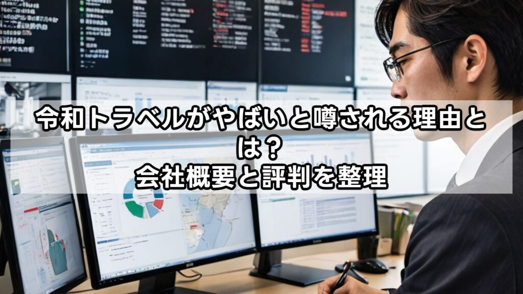 令和トラベルがやばいと噂される理由とは？会社概要と評判を整理
