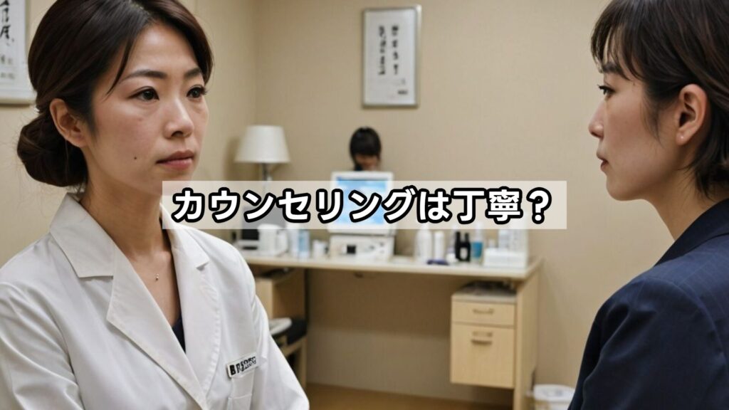 カウンセリングは丁寧？