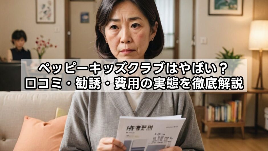 ペッピーキッズクラブはやばい？口コミ・勧誘・費用の実態を徹底解説