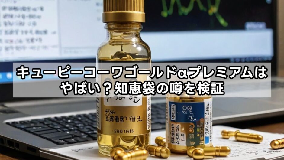 キューピーコーワゴールドαプレミアムはやばい？知恵袋の噂を検証