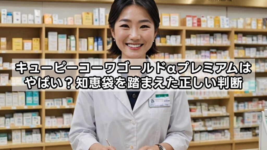 キューピーコーワゴールドαプレミアムはやばい？知恵袋を踏まえた正しい判断