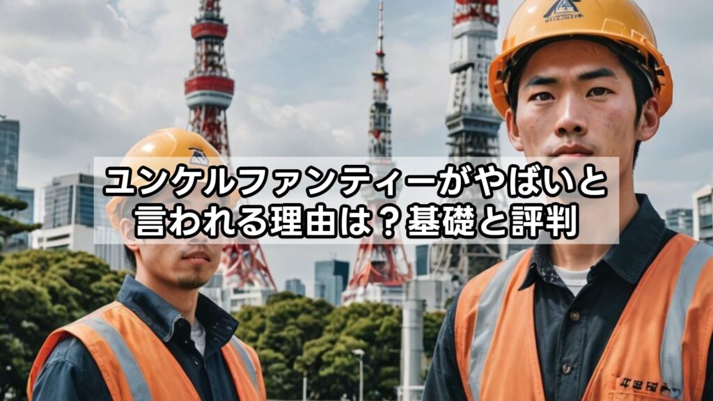 ユンケルファンティーがやばいと言われる理由は？基礎と評判