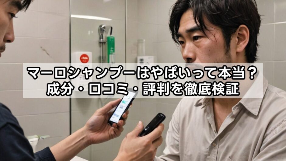 マーロシャンプーはやばいって本当？成分・口コミ・評判を徹底検証