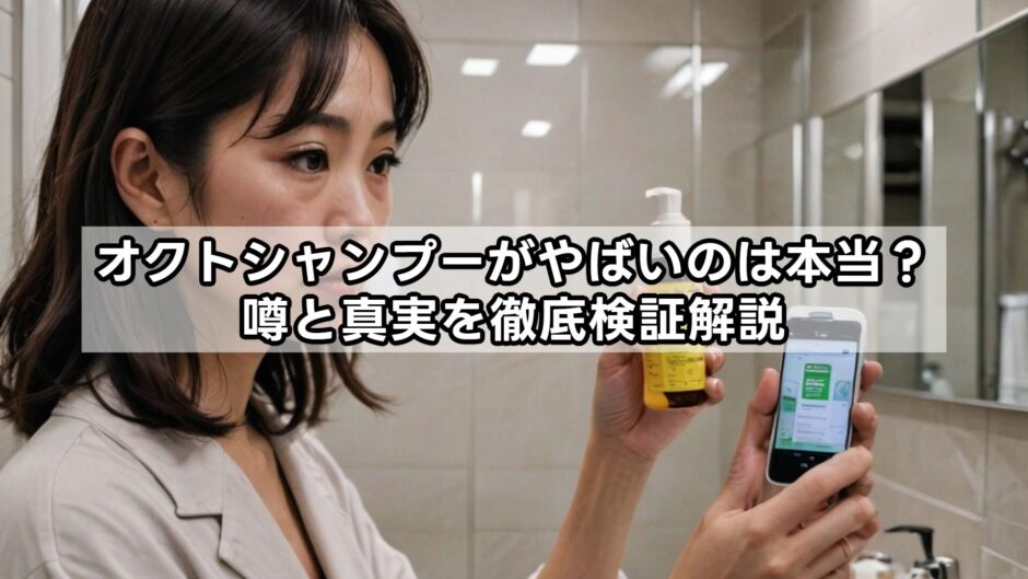 オクトシャンプーがやばいのは本当？噂と真実を徹底検証解説