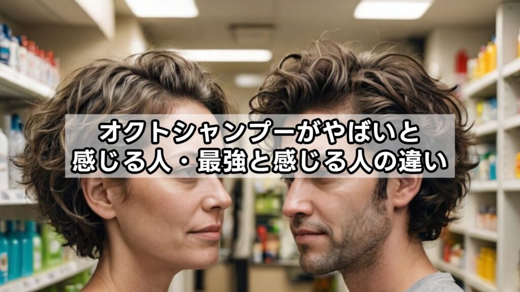 オクトシャンプーがやばいと感じる人・最強と感じる人の違い