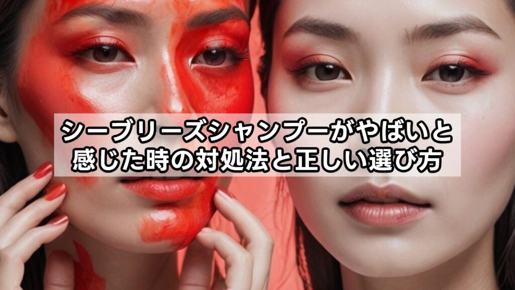 シーブリーズシャンプーがやばいと感じた時の対処法と正しい選び方