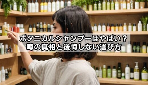 ボタニカルシャンプーはやばい？噂の真相と後悔しない選び方