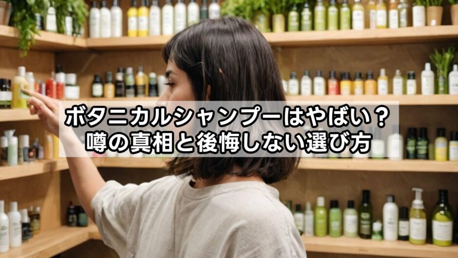 ボタニカルシャンプーはやばい？噂の真相と後悔しない選び方
