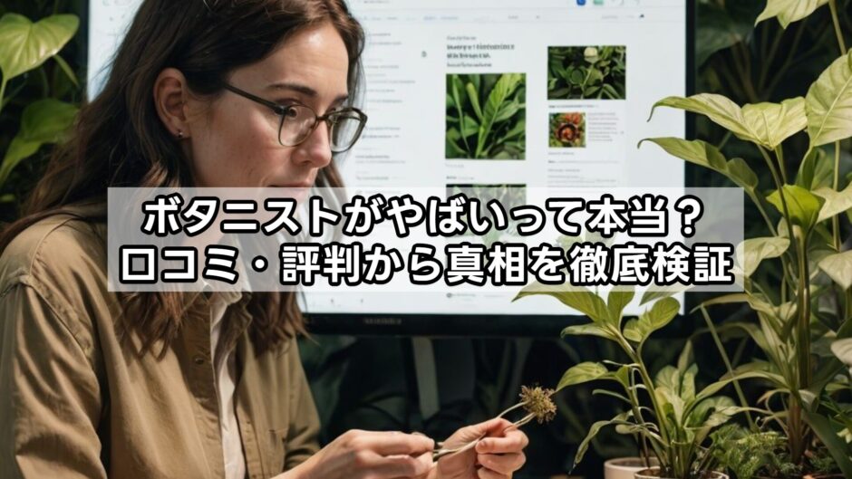ボタニストがやばいって本当？口コミ・評判から真相を徹底検証