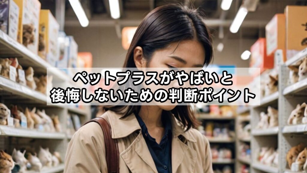 ペットプラスがやばいと後悔しないための判断ポイント