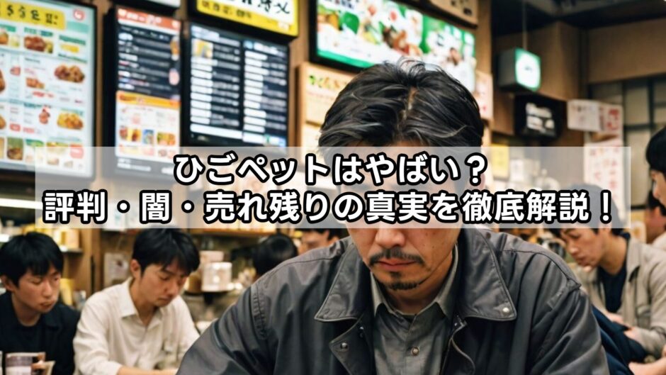 ひごペットはやばい？評判・闇・売れ残りの真実を徹底解説！