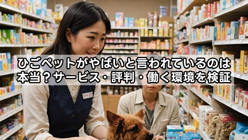 ひごペットがやばいと言われているのは本当？サービス・評判・働く環境を検証