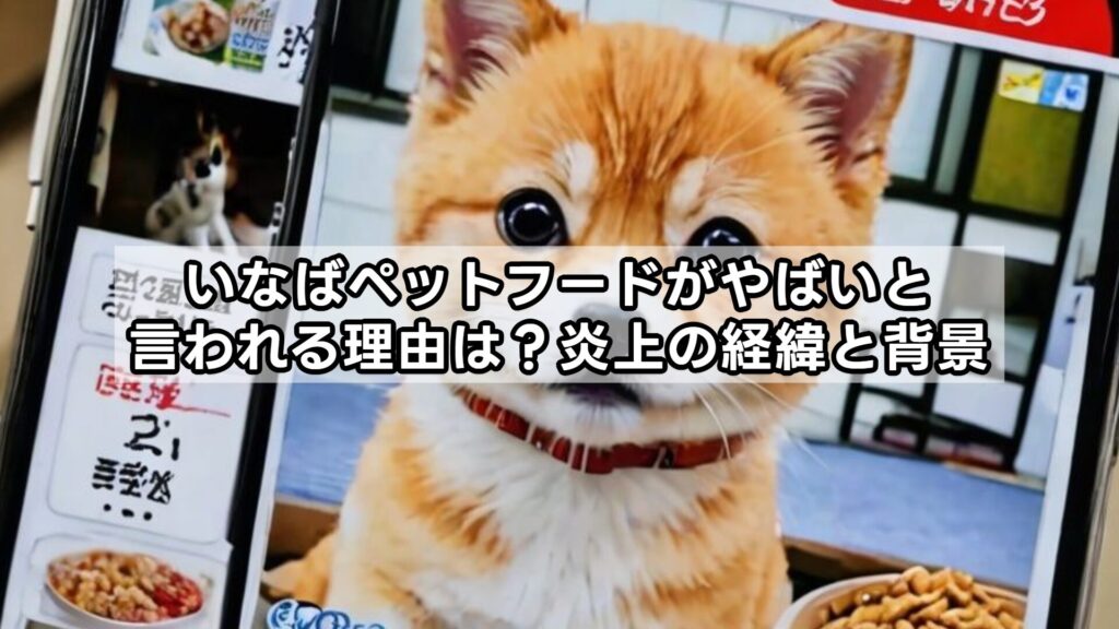 いなばペットフードがやばいと言われる理由は？炎上の経緯と背景