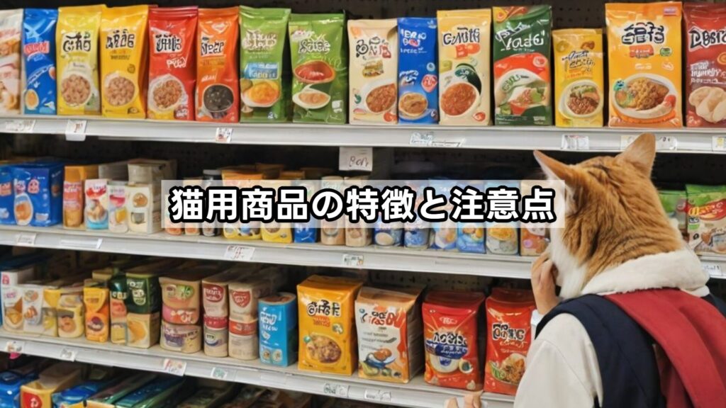 猫用商品の特徴と注意点
