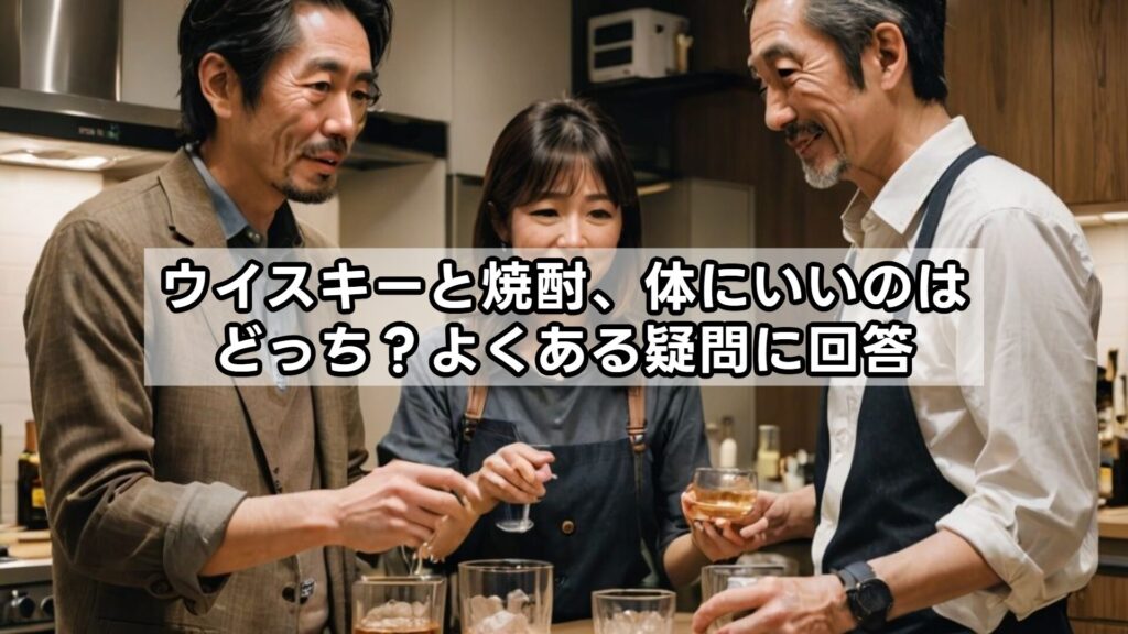 ウイスキーと焼酎、体にいいのはどっち?よくある疑問に回答
