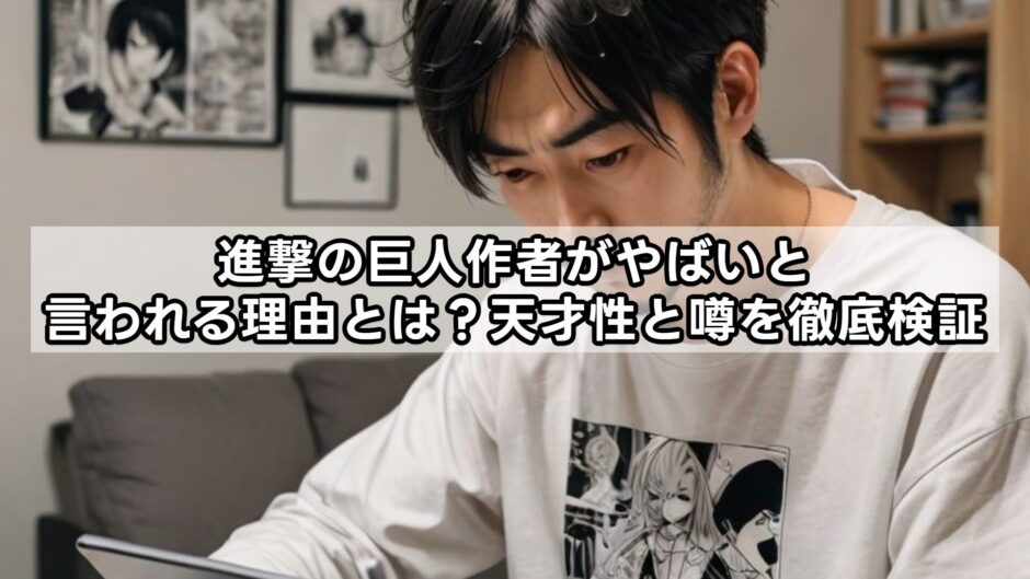 進撃の巨人作者がやばいと言われる理由とは？天才性と噂を徹底検証