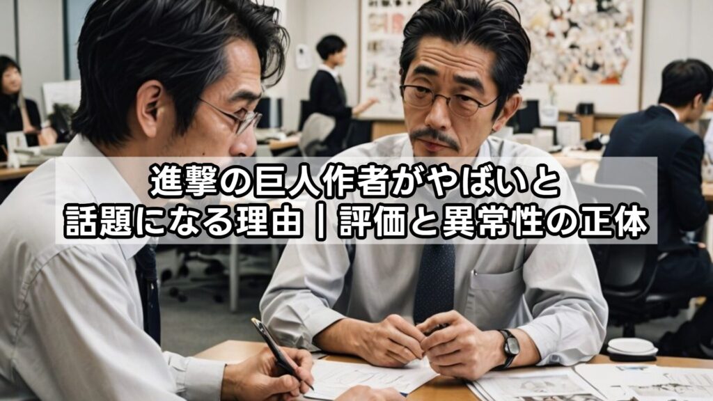 進撃の巨人作者がやばいと話題になる理由｜評価と異常性の正体