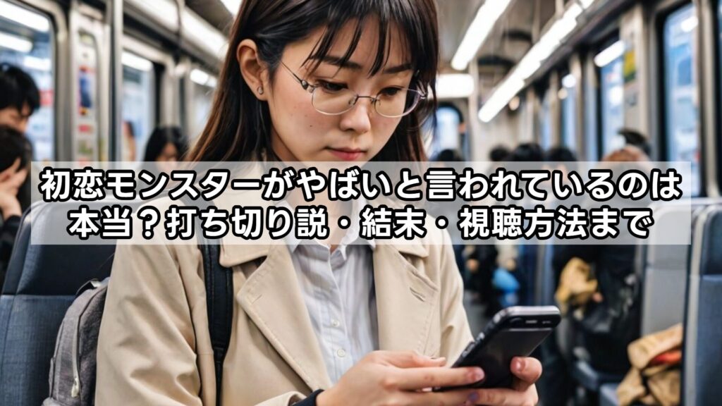 初恋モンスターがやばいと言われているのは本当？打ち切り説・結末・視聴方法まで