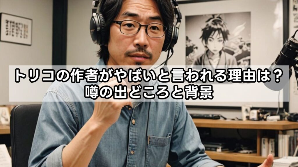 トリコの作者がやばいと言われる理由は？噂の出どころと背景