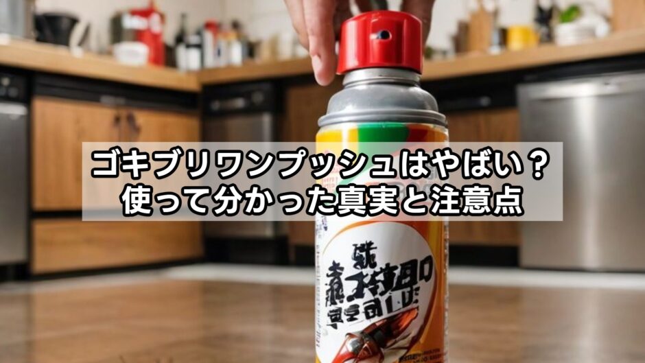 ゴキブリワンプッシュはやばい？使って分かった真実と注意点