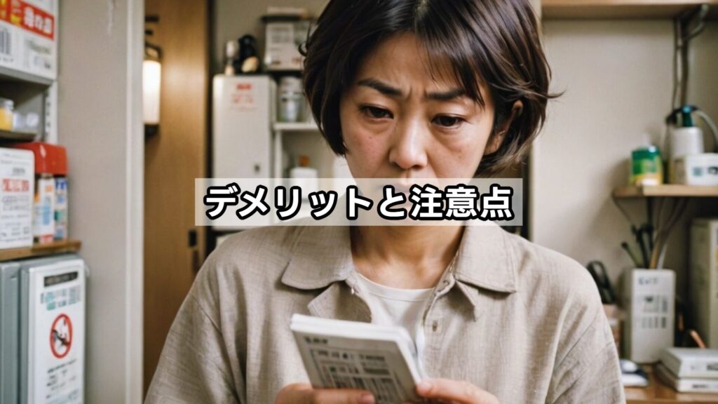 デメリットと注意点