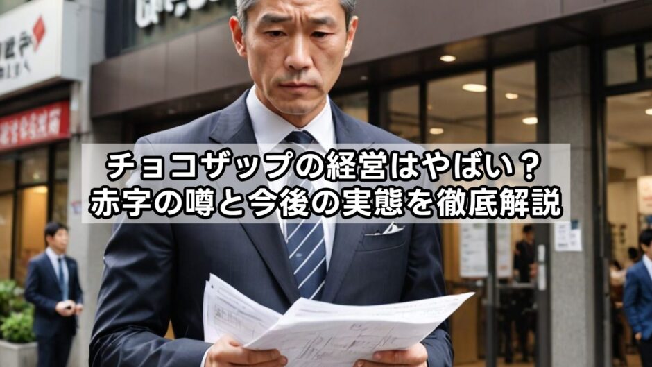 チョコザップの経営はやばい？赤字の噂と今後の実態を徹底解説