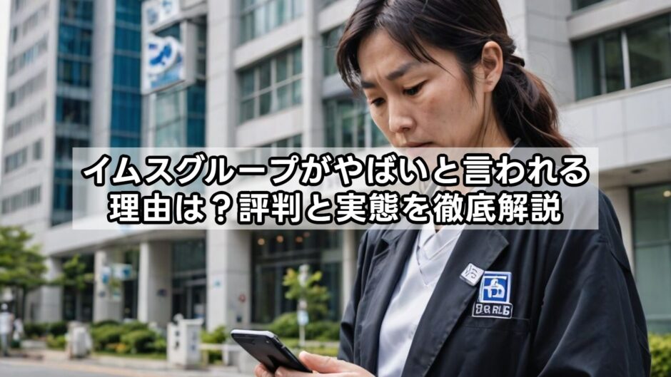 イムスグループがやばいと言われる理由は？評判と実態を徹底解説