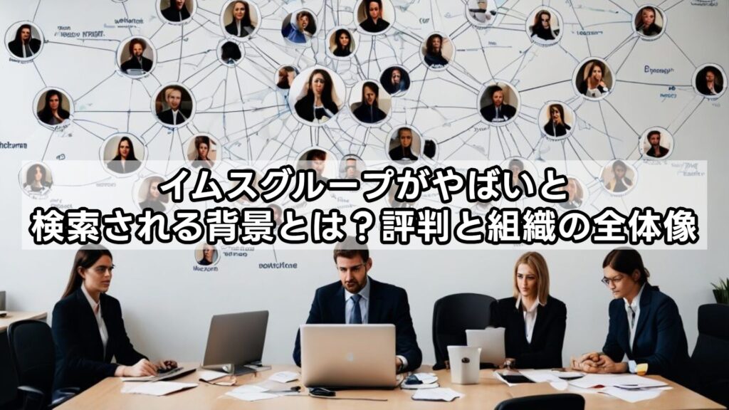 イムスグループがやばいと検索される背景とは?評判と組織の全体像