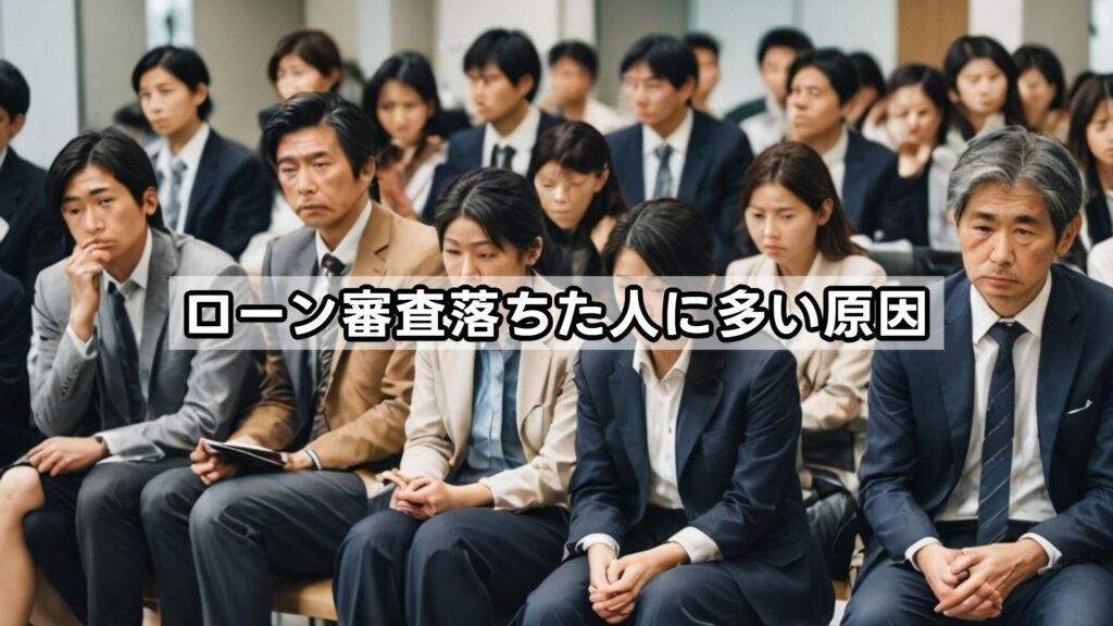 ローン審査落ちた人に多い原因