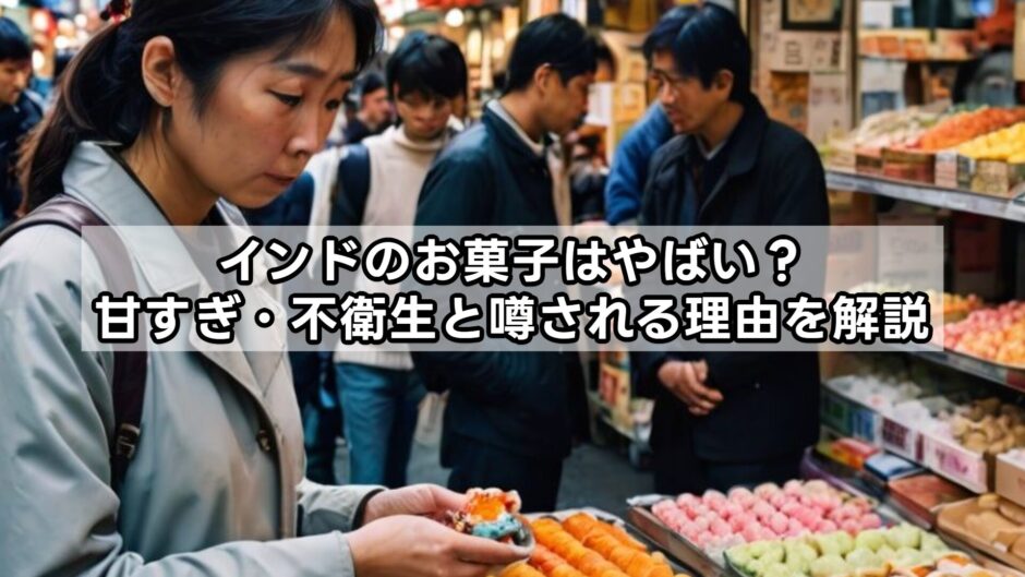 インドのお菓子はやばい？甘すぎ・不衛生と噂される理由を解説