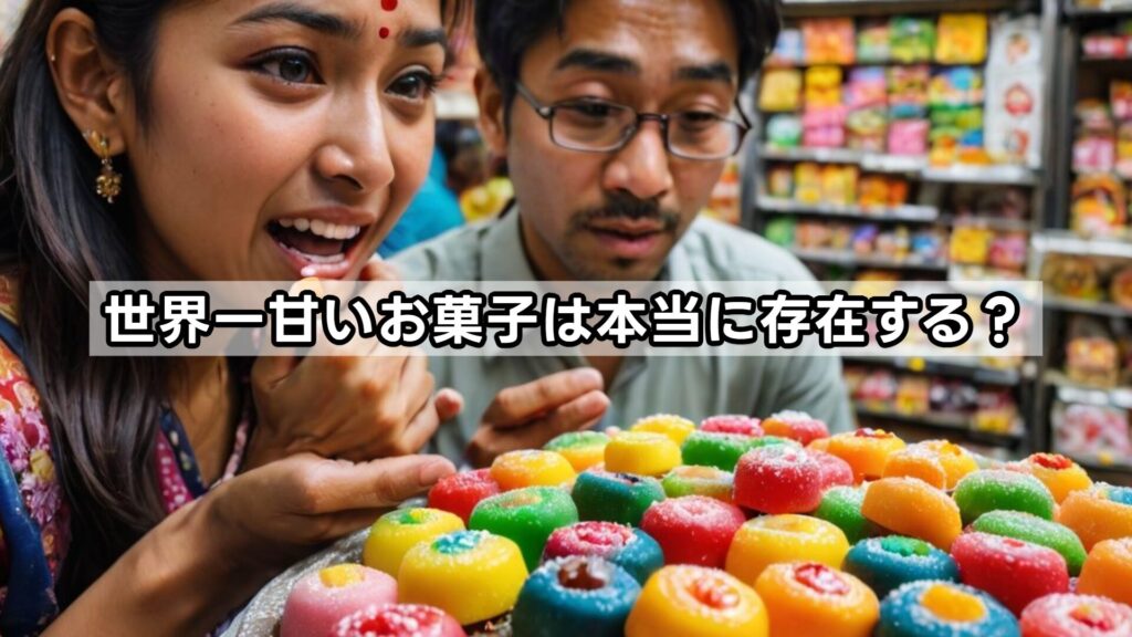 世界一甘いお菓子は本当に存在する？