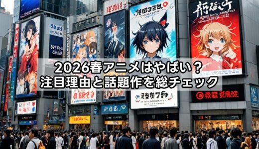 2026春アニメはやばい？注目理由と話題作を総チェック