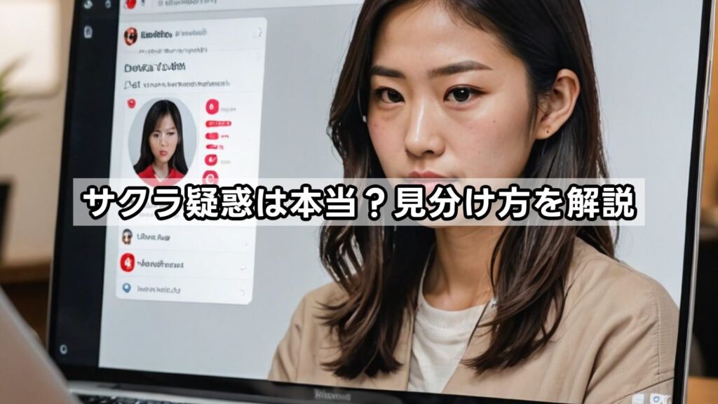 サクラ疑惑は本当？見分け方を解説