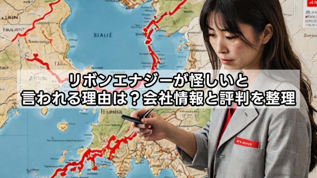 リボンエナジーが怪しいと言われる理由は？会社情報と評判を整理