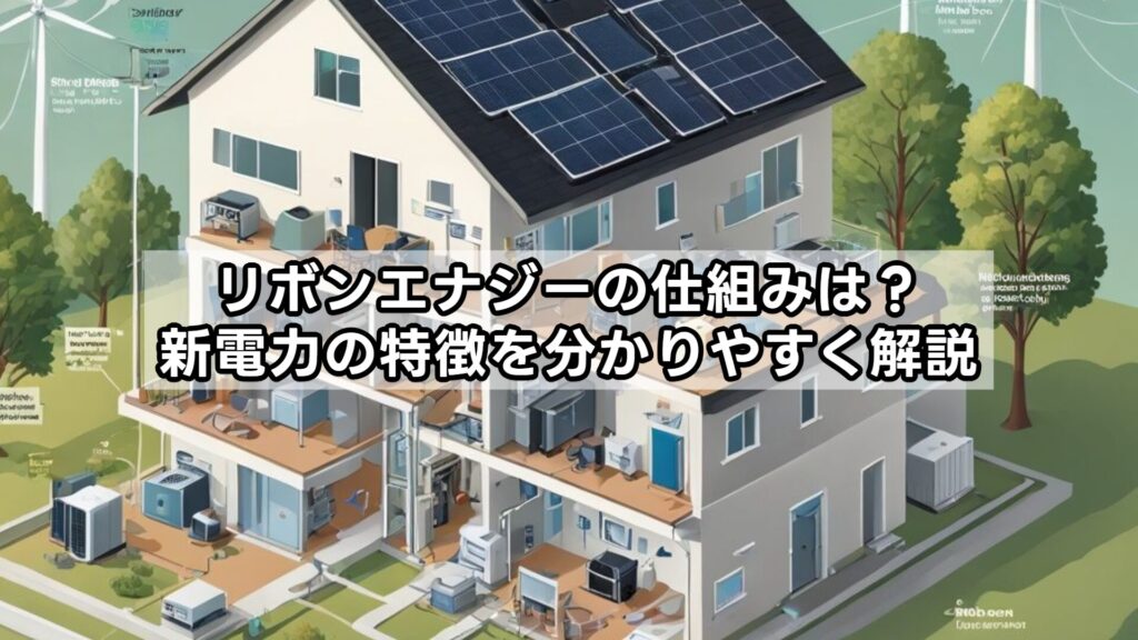 リボンエナジーの仕組みは？新電力の特徴を分かりやすく解説