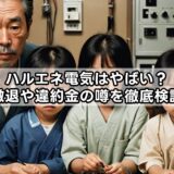 ハルエネ電気はやばい?撤退や違約金の噂を徹底検証