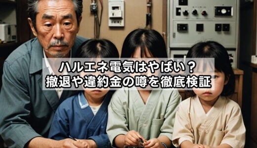 ハルエネ電気はやばい？撤退や違約金の噂を徹底検証