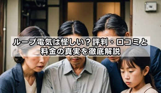 ループ電気は怪しい？評判・口コミと料金の真実を徹底解説