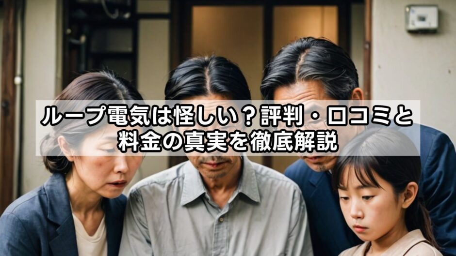 ループ電気は怪しい？評判・口コミと料金の真実を徹底解説