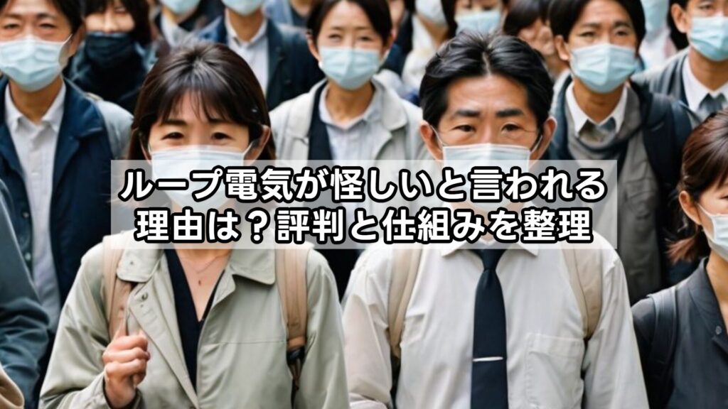 ループ電気が怪しいと言われる理由は？評判と仕組みを整理