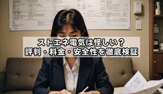 ストエネ電気は怪しい？評判・料金・安全性を徹底検証
