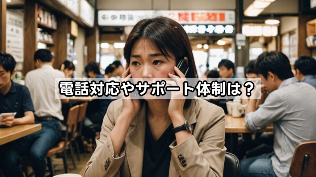 電話対応やサポート体制は？