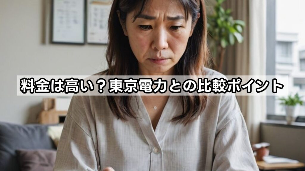 料金は高い?東京電力との比較ポイント