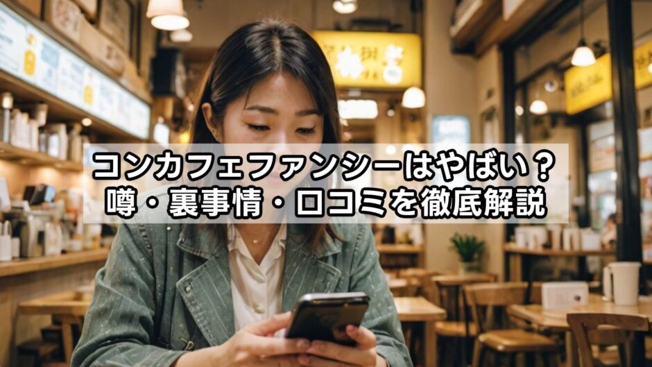 コンカフェファンシーはやばい？噂・裏事情・口コミを徹底解説