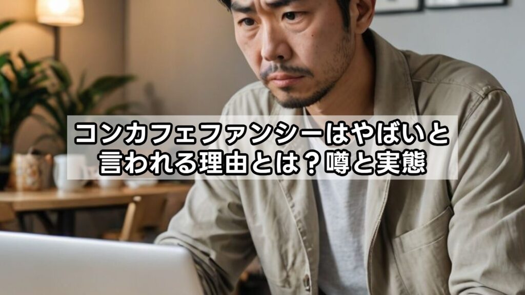 コンカフェファンシーはやばいと言われる理由とは？噂と実態